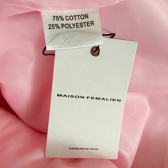 Maison Femalien NEW Bella Structured Mini Blazer Dress Size M Soft Blush Pink - Picture 8 of 8